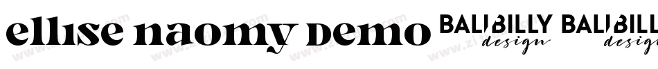 Ellise Naomy Demo字体转换